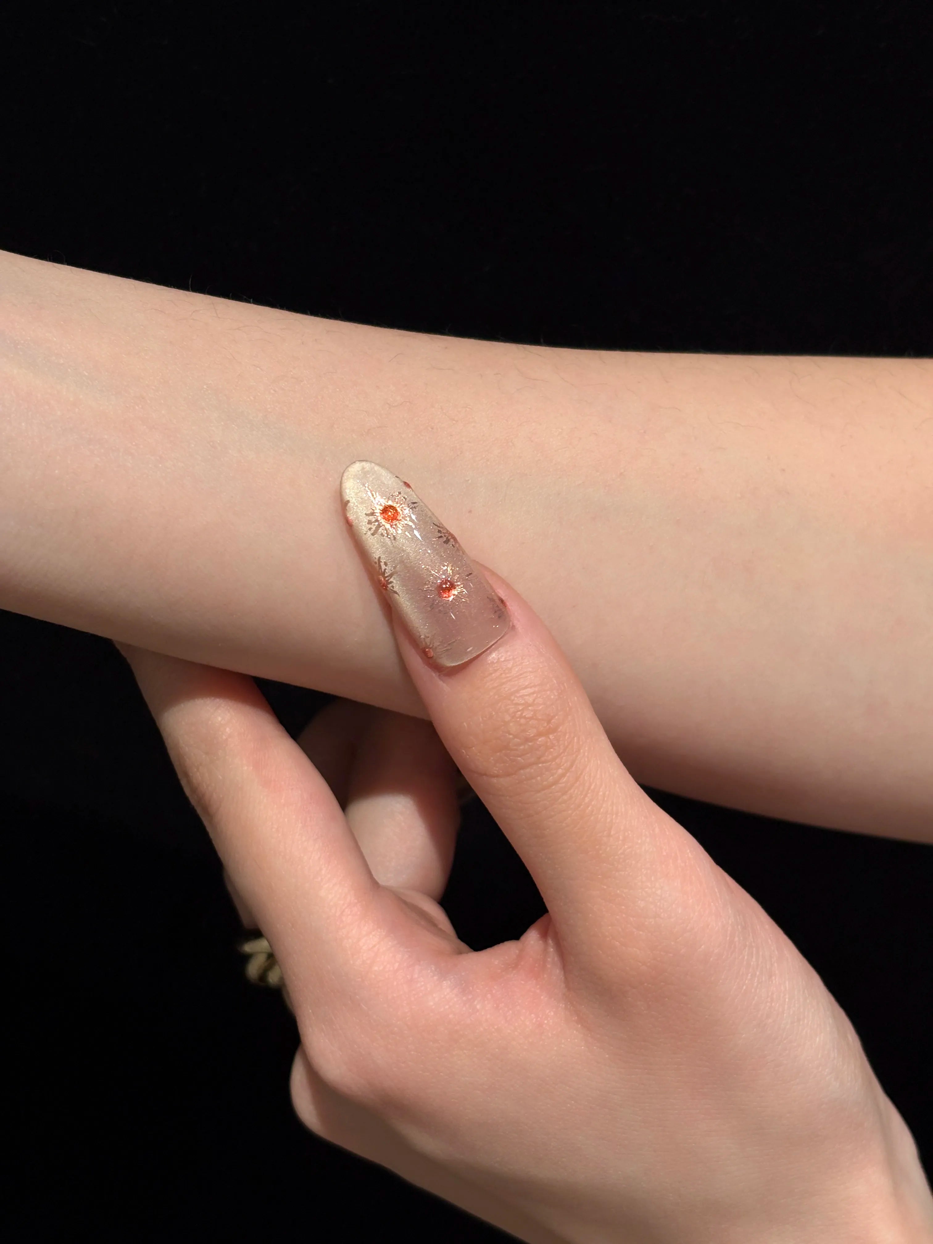 Siva Nail, Solar Dust, Bronze Glow Handmade Press on Nails