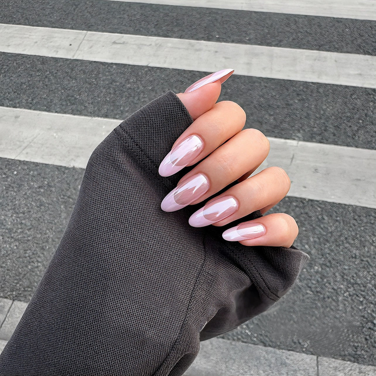 Siva Nail, Pink Glaze, Mirror Shine Handmade Press on Nails
