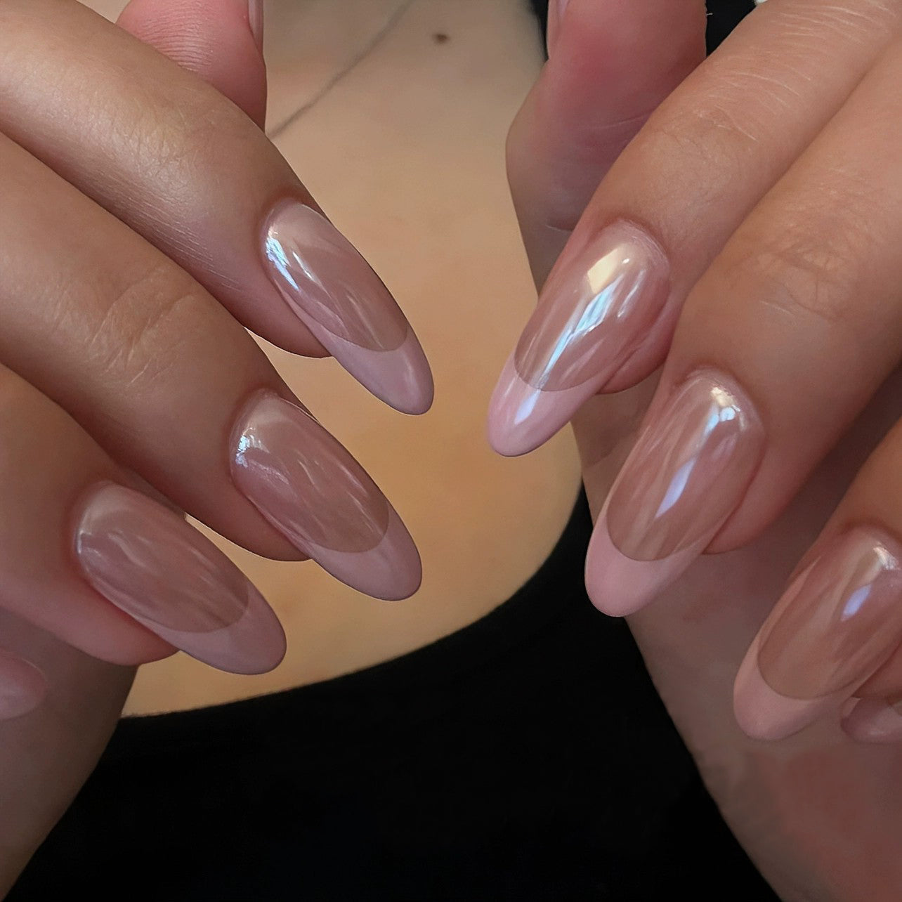 Siva Nail, Pink Glaze, Mirror Shine Handmade Press on Nails