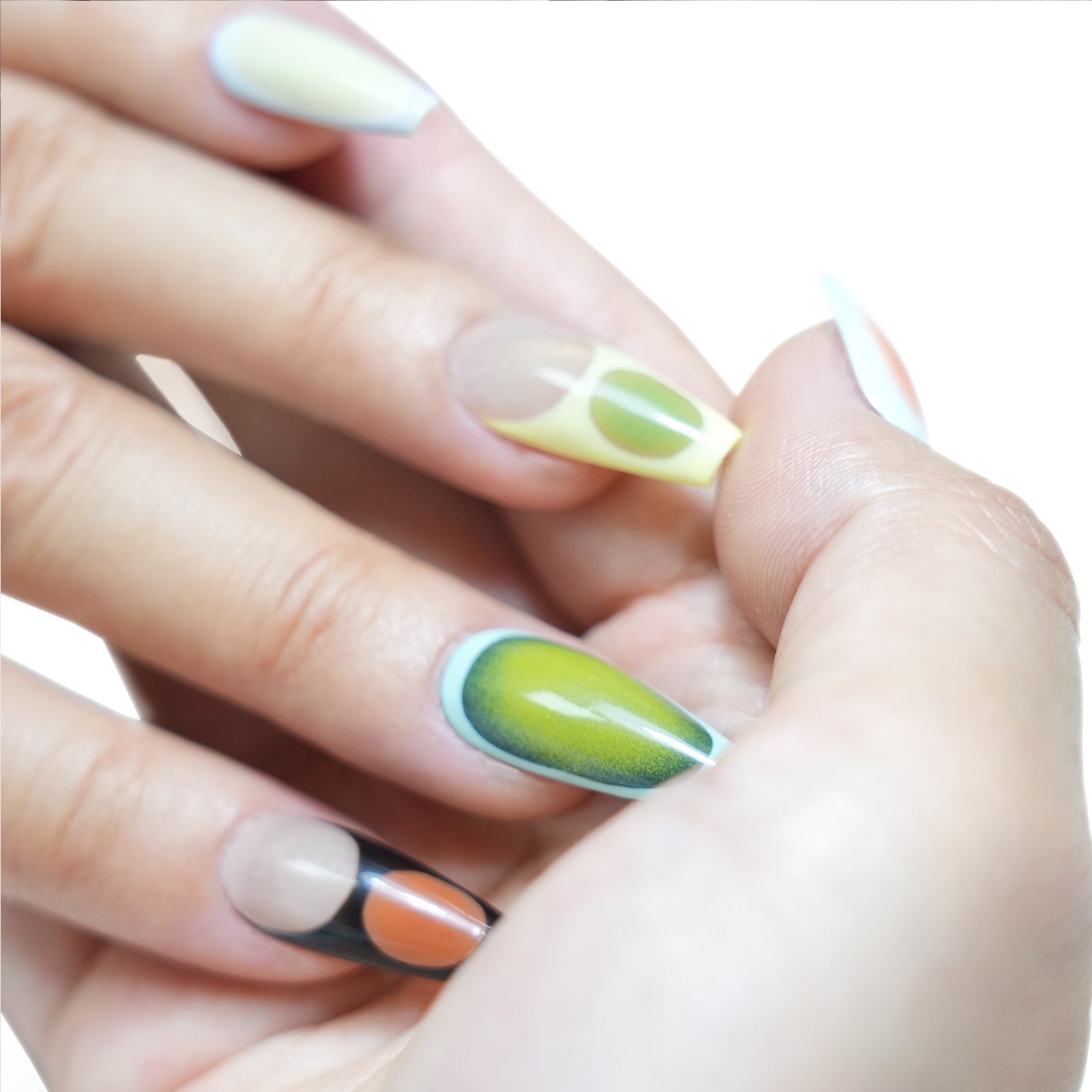 Siva Nail, Summer Dessert, Gradient Handmade Press on Nails