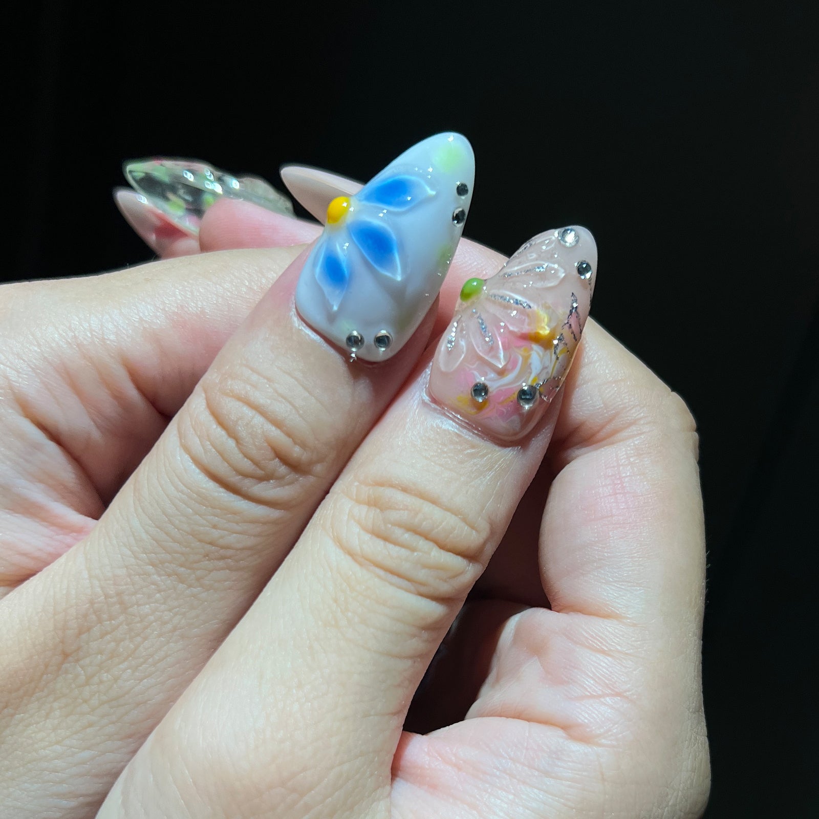 Siva Nail, Floral Daydream, Blooming Art, Handmade Press on Nails