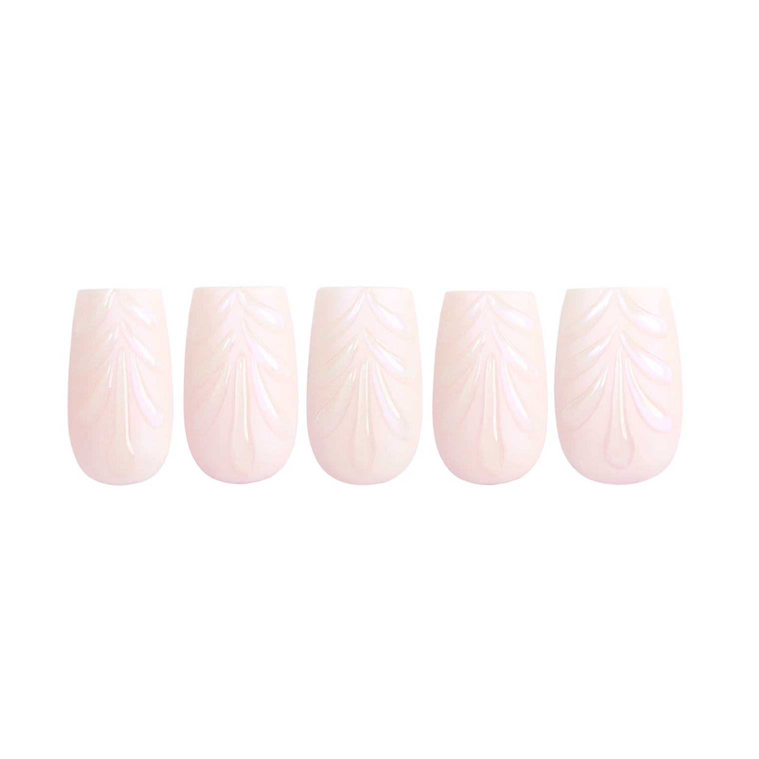 Siva Nail, Pearlescent Glow, Subtle Radiance, Handmade Press on Nails