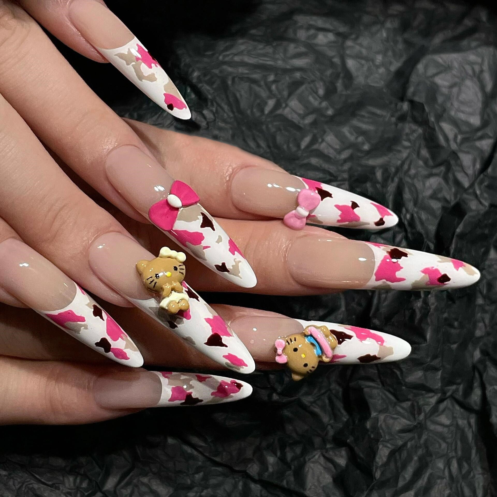 Siva Nail, Kitty's Candy, Sweet Delight, Handmade Press on Nails