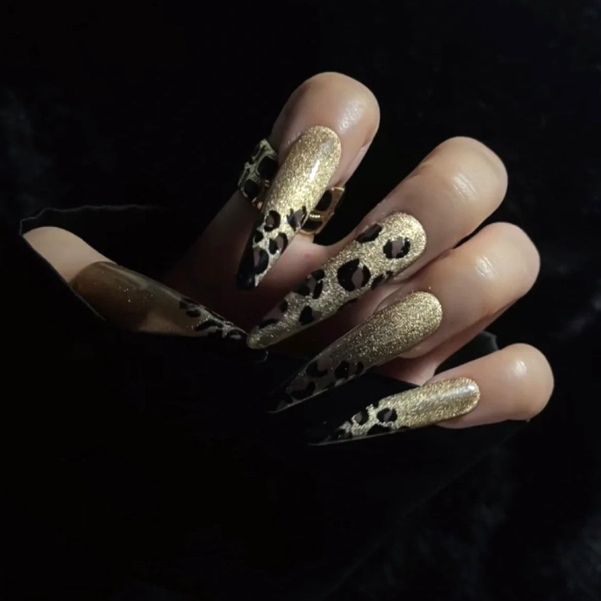 Siva Nail, Wild Streak, Luxury Leopard, Handmade Press on Nails