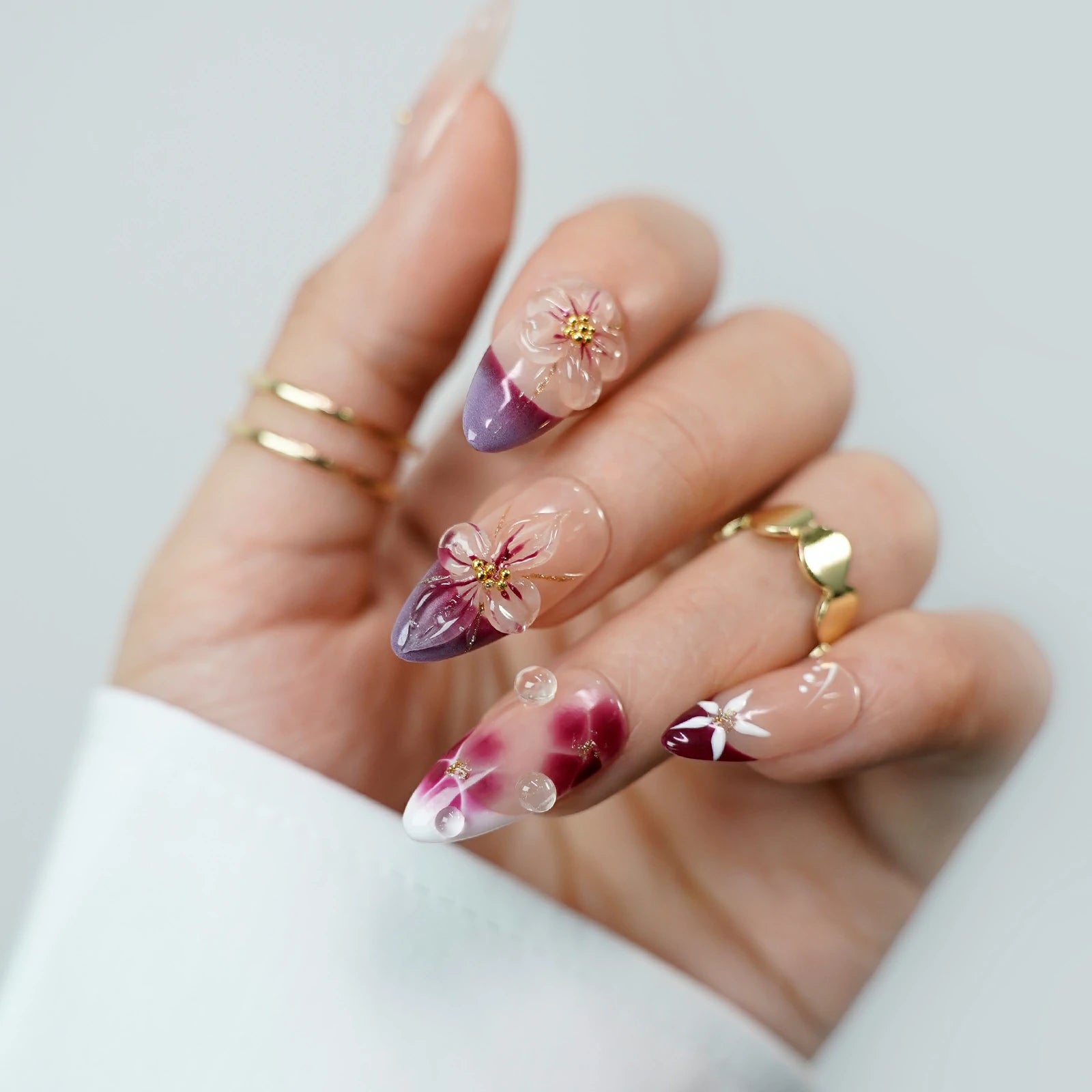 Siva Nail, Blooming Grace, Coquette Press on Nails
