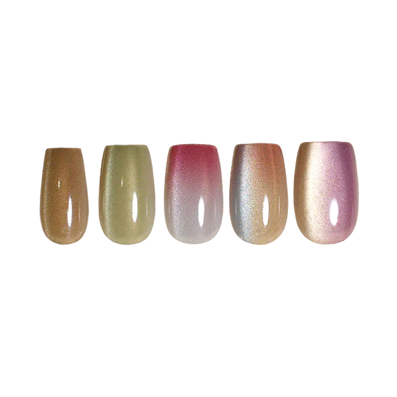 Siva Nail, Silken Shadows, Subtle Gradient, Handmade Press on Nails