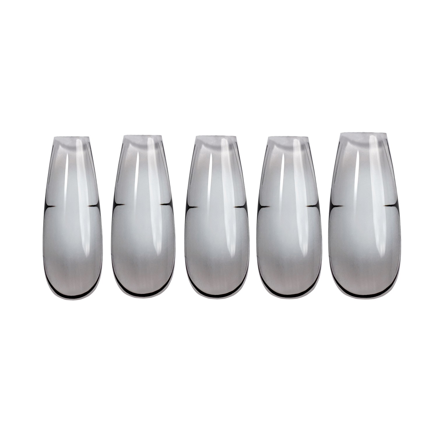 Siva Nail, Silver Storm, Modern Geometry, Handmade Press on Nails