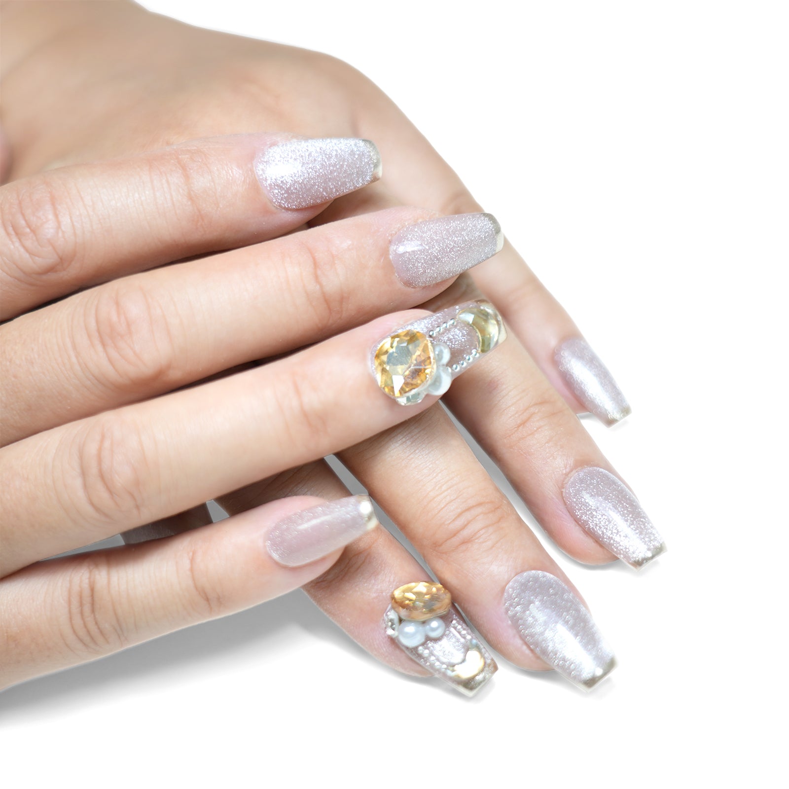 Siva Nail, Desert Glow, Chic Style, Handmade Press on Nails