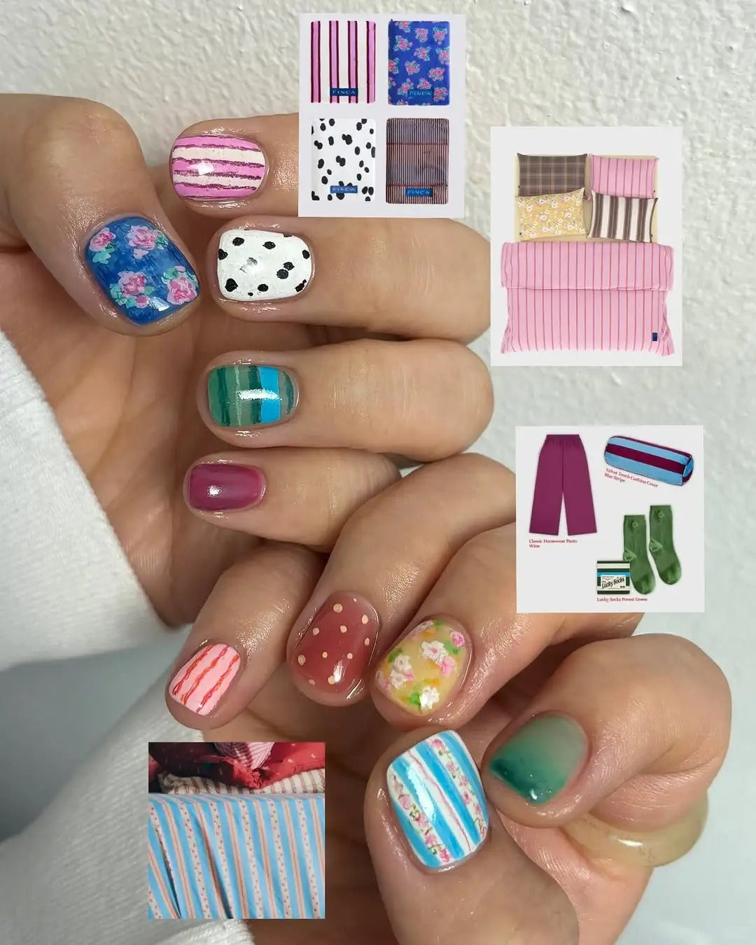 Siva Nail, Eclectic Mix, Kaleidoscope Art Handmade Press on Nails