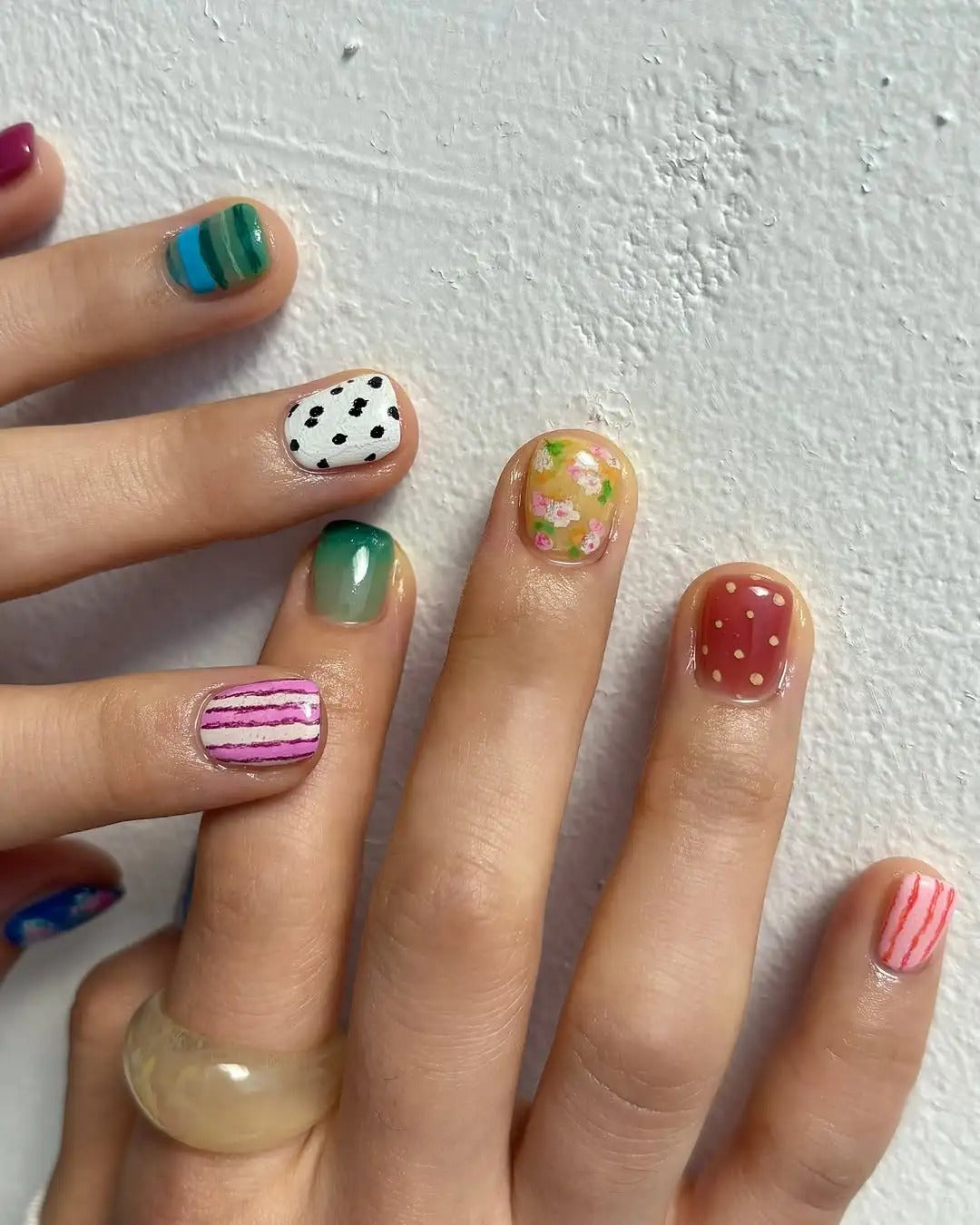Siva Nail, Eclectic Mix, Kaleidoscope Art Handmade Press on Nails