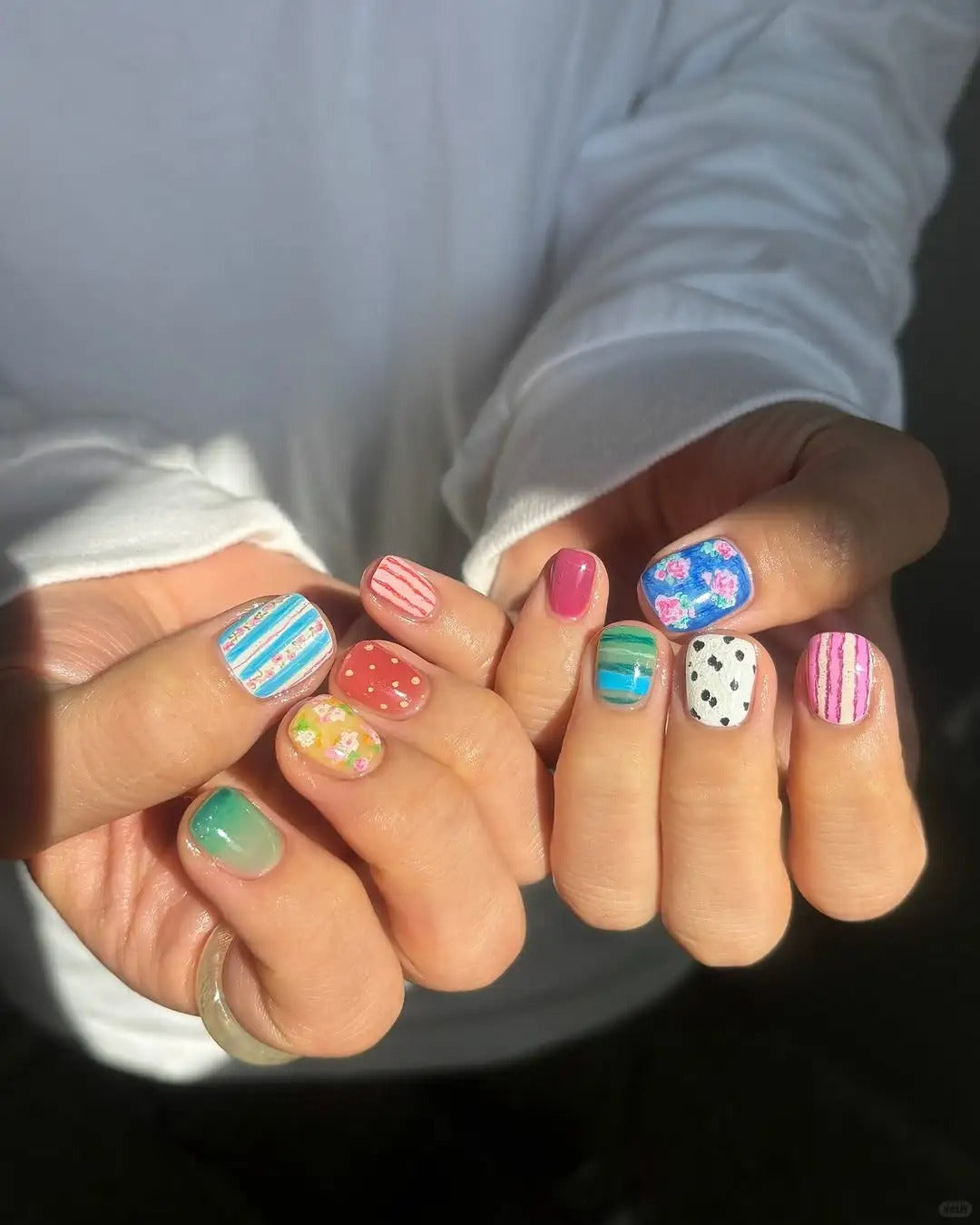 Siva Nail, Eclectic Mix, Kaleidoscope Art Handmade Press on Nails