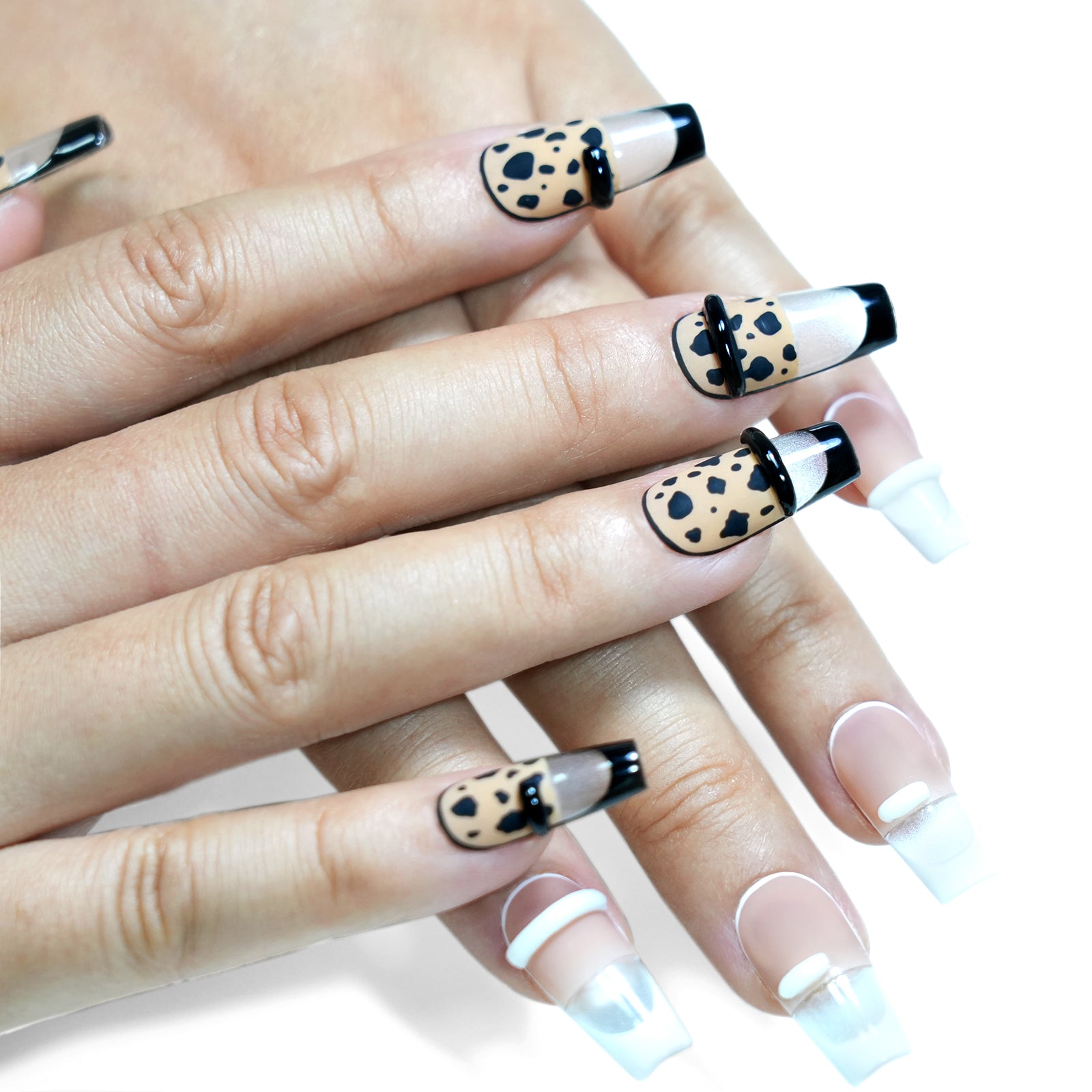 Siva Nail, Wildspot, Animal Print Style Handmade Press on Nails