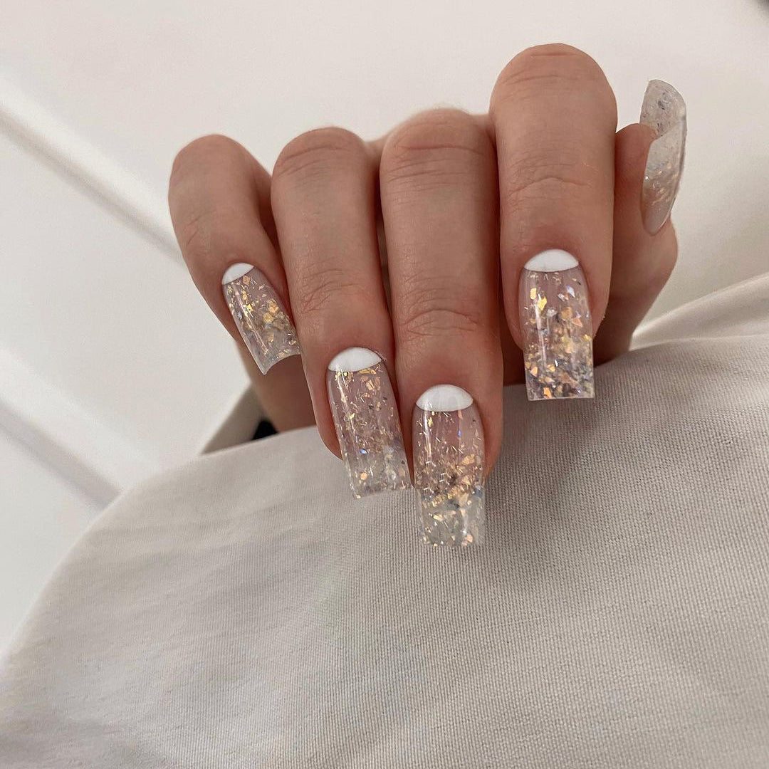 Siva Nail, Crystalline Charm, Glitter Frost Style Handmade Press on Nails