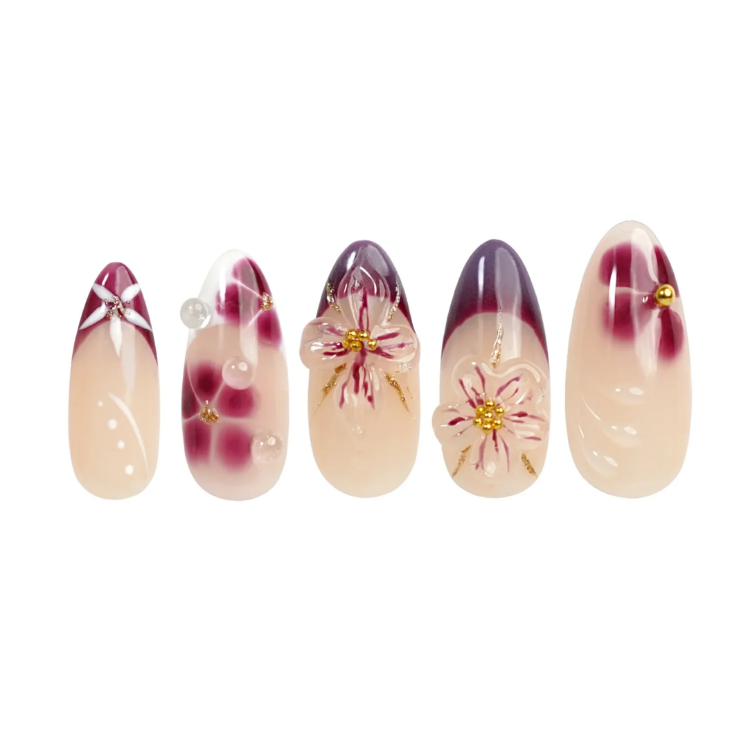Siva Nail, Blooming Grace, Coquette Press on Nails