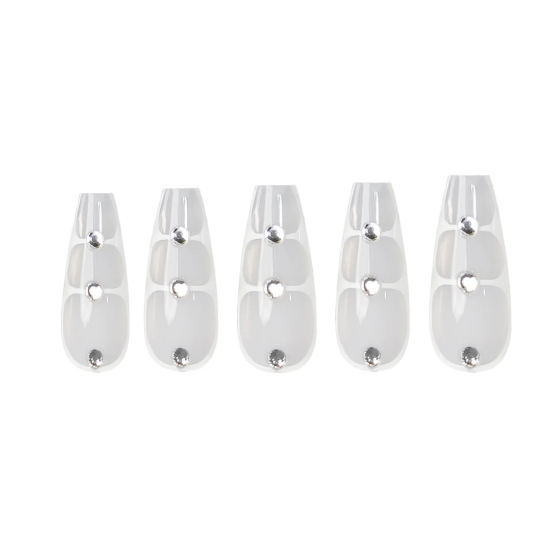 Siva Nail, Crystal Cascade, Glam Style Handmade Press on Nails