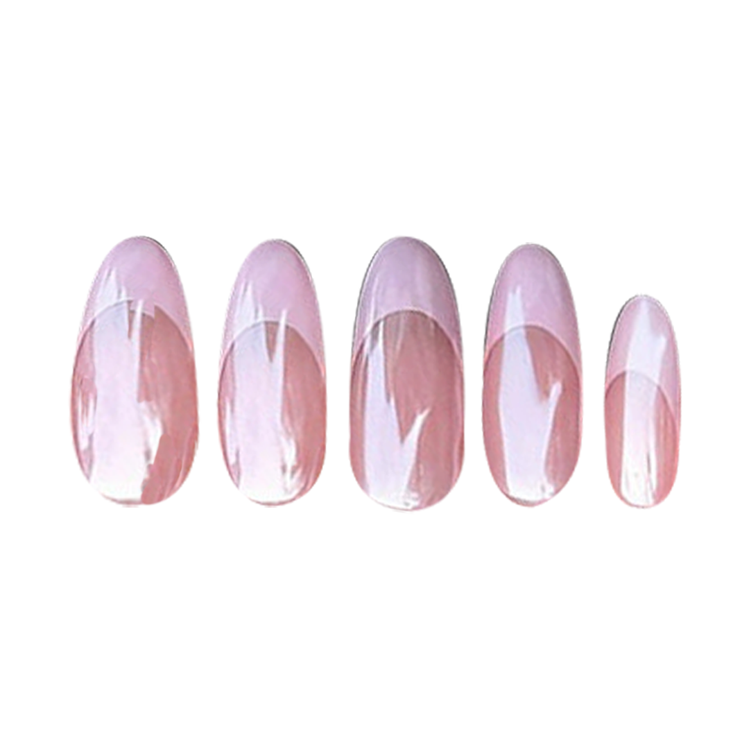 Siva Nail, Pink Glaze, Mirror Shine Handmade Press on Nails