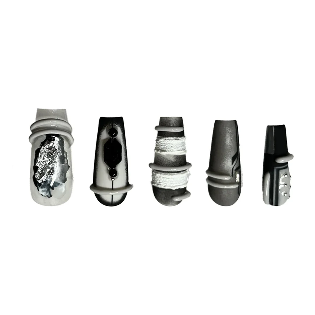 Siva Nail, Urban Mystique, Futuristic Style Handmade Press on Nails