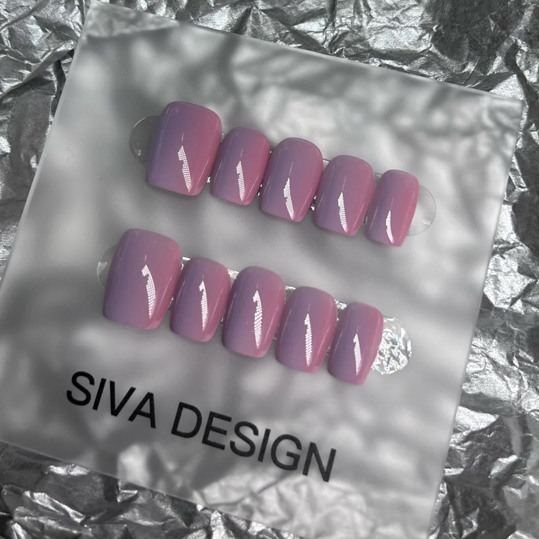 Siva Nail, Pink&Blue, Dreamy Duo, Handmade Press on Nails