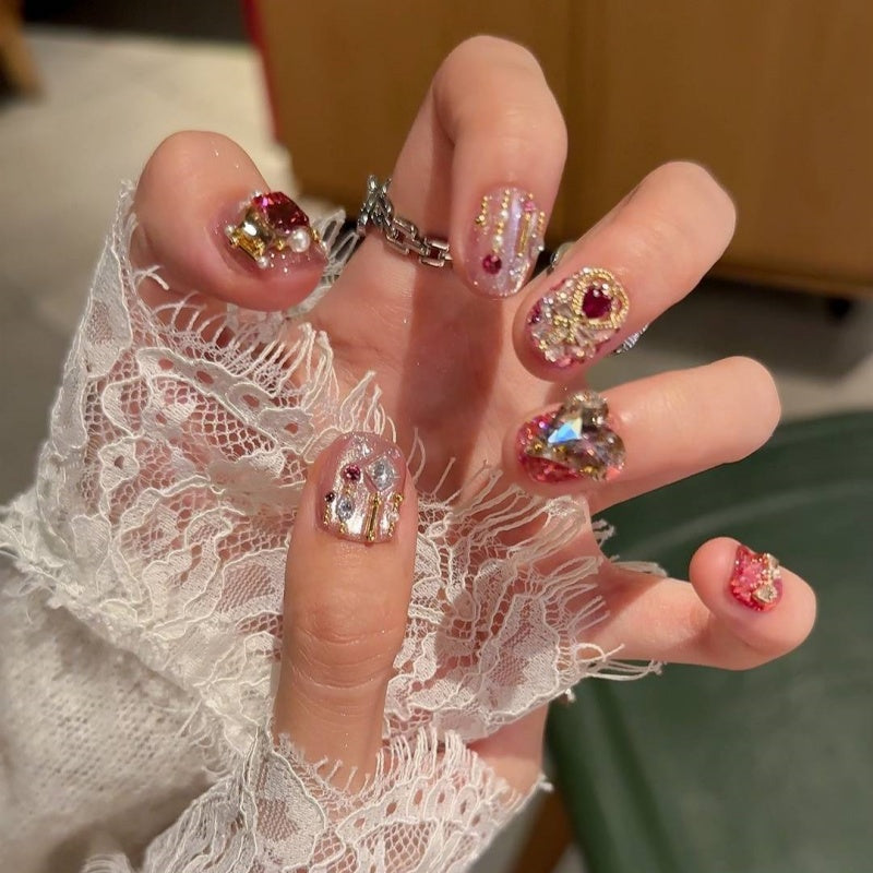 Siva Nail, Swarovski × Sailor Moon Crystal Armor Handmade Press on Nails